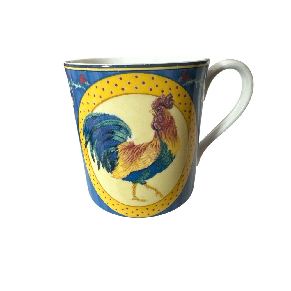 Fitz & Floyd Coq Du Village Mug Cup Kitchen New